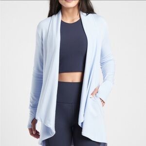 NWOT ATHLETA Pranayama Restore Rib Wrap Sweater Cardigan